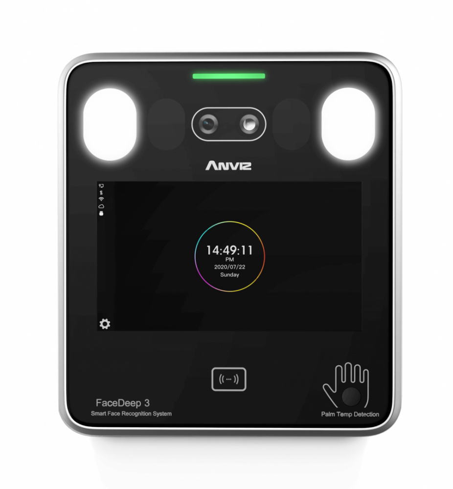 Anviz Control de Acceso y Asistencia Biométrico FaceDeep 3, 6.000 Usuarios, RS-485