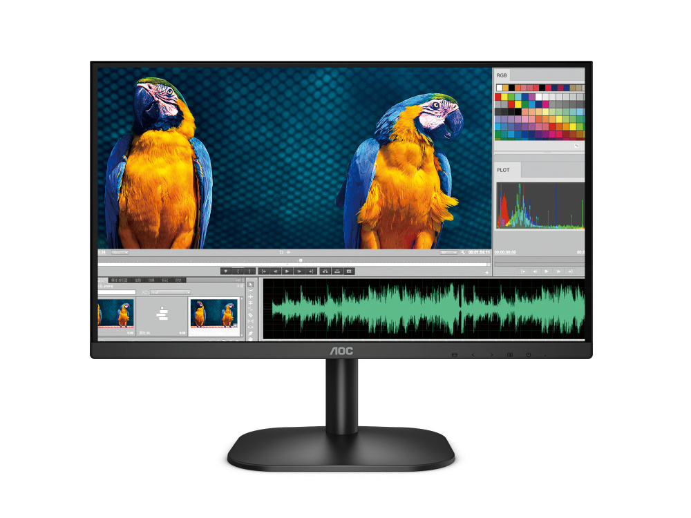 Monitor AOC 24B2XHM LCD 23.8", Full HD, 75Hz, HDMI, Negro