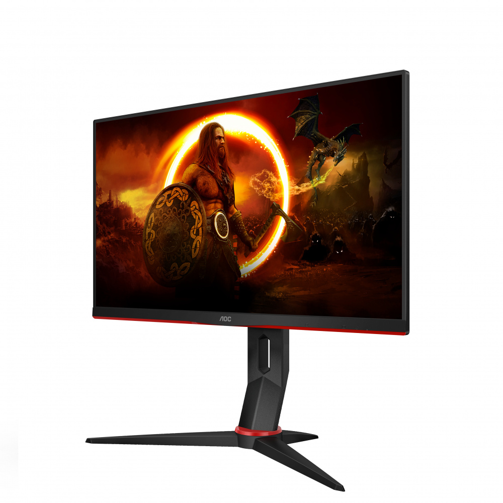Monitor Gamer AOC 24G2 LCD 24", Full HD, FreeSync, 144Hz, HDMI, Negro/Rojo