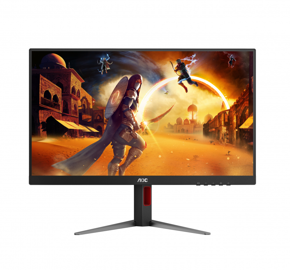 Monitor Gamer AOC 27G4 LCD 27", 1920x1080 Full HD, 180Hz, HDMI/DisplayPort, Negro/Rojo 