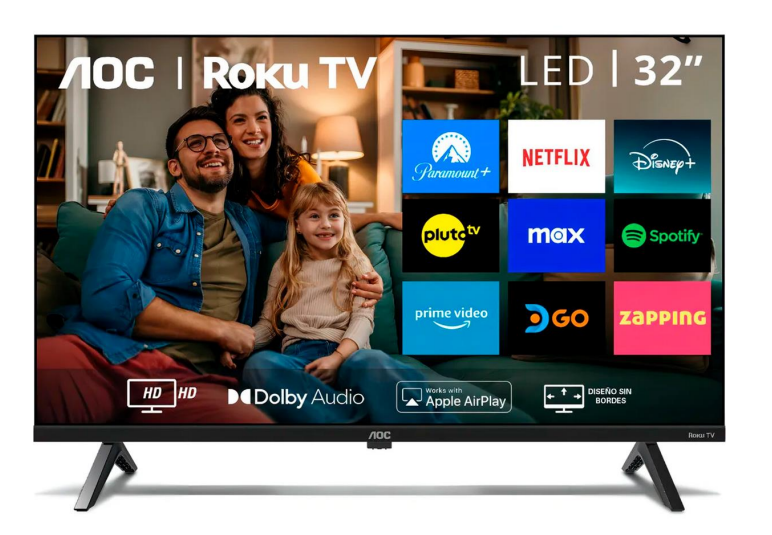 AOC Smart TV LED 32S5045/85A 32", HD, Negro
