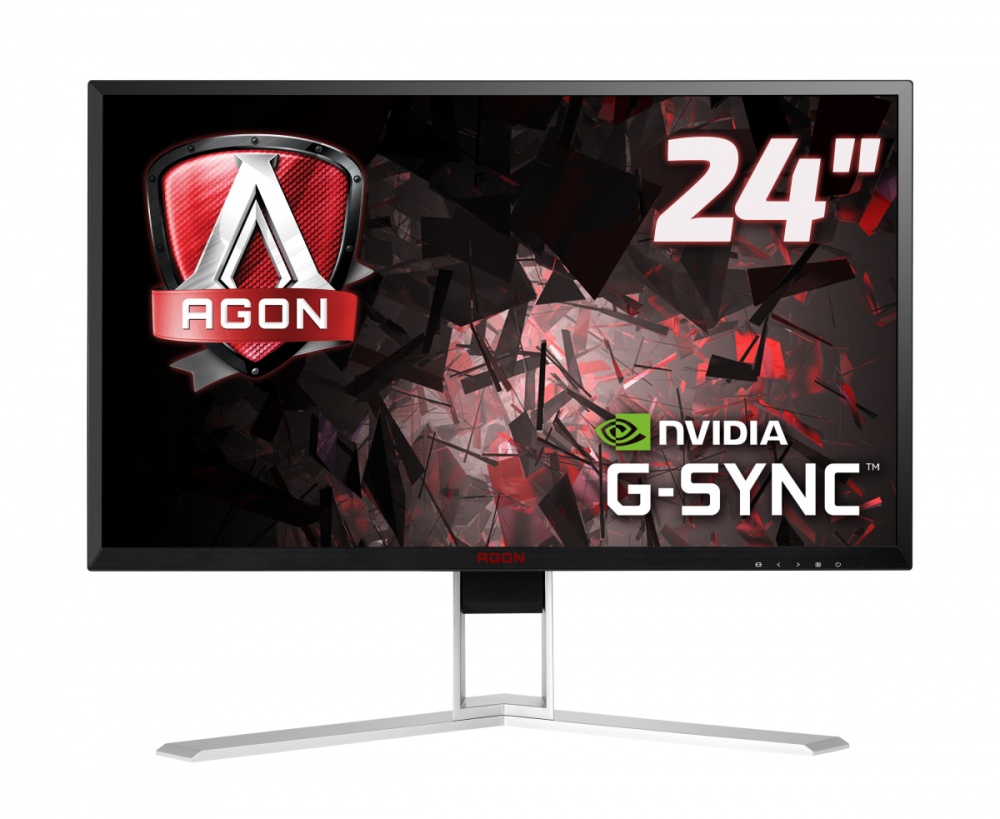 Monitor Gamer AOC AG241QG LED 24", Quad HD, G-Sync, 165Hz, HDMI, Bocinas Integradas (2 x 4W), Negro