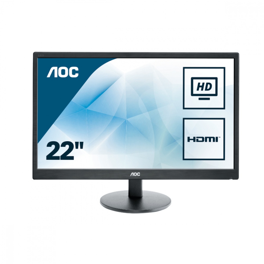 Monitor AOC E2270SWHN LED 21.5'', Full HD, HDMI, Negro