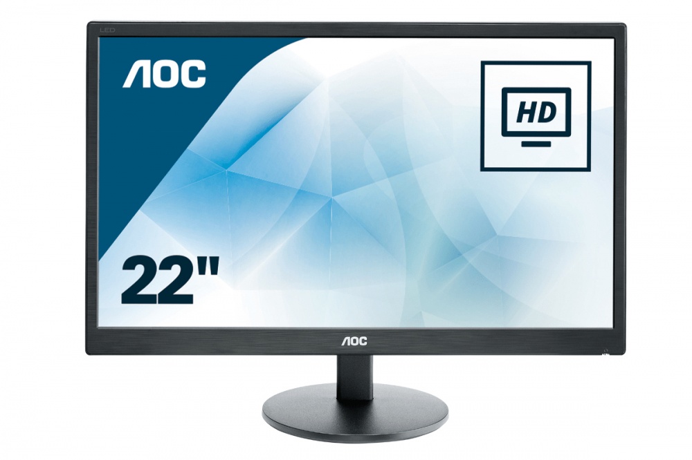 Monitor AOC e2270Swn LED 21.5'', Full HD, Negro/Plata