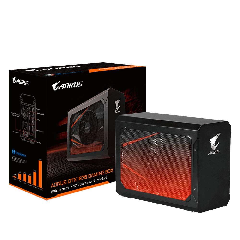 AORUS Gaming Box, NVIDIA GeForce GTX 1070, 8GB GDDR5, Negro
