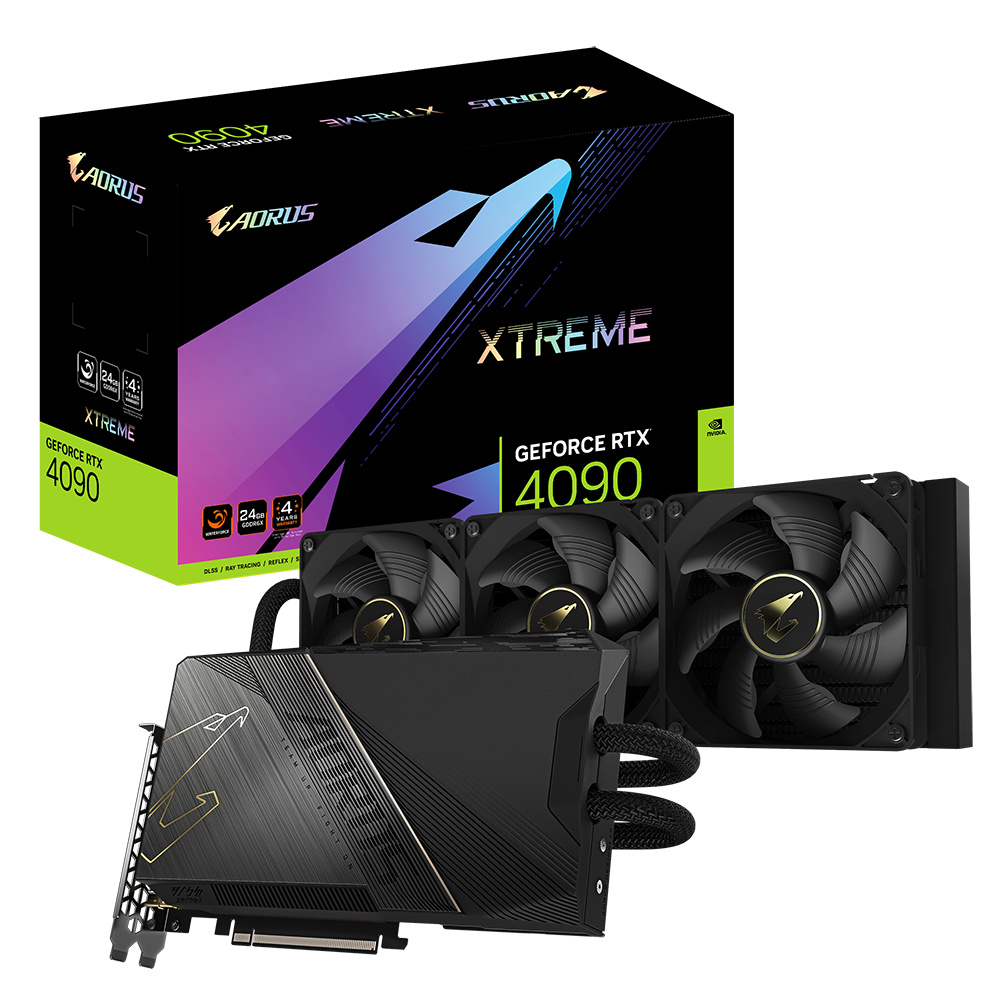 Tarjeta de Video AORUS NVIDIA GeForce RTX 4090 XTREME WATERFORCE, 24GB 384-bit GDDR6X, PCI Express 4.0