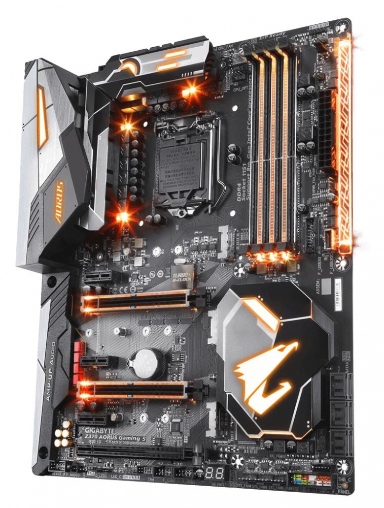 Tarjeta Madre AORUS ATX Z370 Gaming 5, S-1151, Intel Z370, HDMI, 64GB DDR4 para Intel