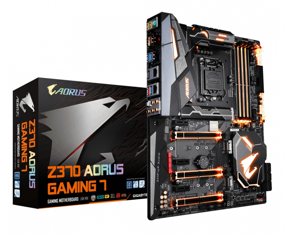 Tarjeta Madre AORUS ATX Z370 Gaming 7, S-1151, Intel Z370, HDMI, 64 GB DDR4 para Intel ― Compatibles solo con 8va y/o  9va Generación (Revisar modelos aplicables)