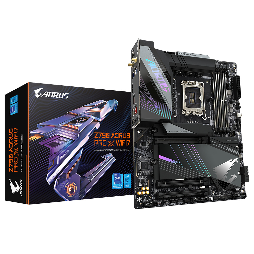 Tarjeta Madre AORUS Z790 AORUS PRO X WIFI7, ATX, LGA 1700, Intel Z790, 192GB DDR5, HDMI/DP para Intel