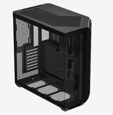 Gabinete Apnx V1, Midi-Tower, ATX/Micro-ATX, USB 3.0, sin Fuente, sin Ventiladores Instalados, Negro