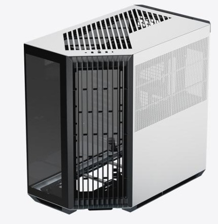 Gabinete Apnx V1, Midi-Tower, ATX/Micro-ATX/Mini-ITX, USB 3.0, sin Fuente, sin Ventiladores Instalados, Negro/Blanco