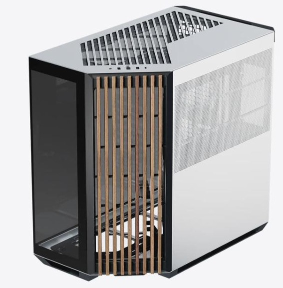 Gabinete Apnx APNX V1, Midi-Tower, ATX/Micro-ATX/Mini-ITX, USB 3.0, sin Fuente, sin Ventiladores Instalados, Negro/Blanco