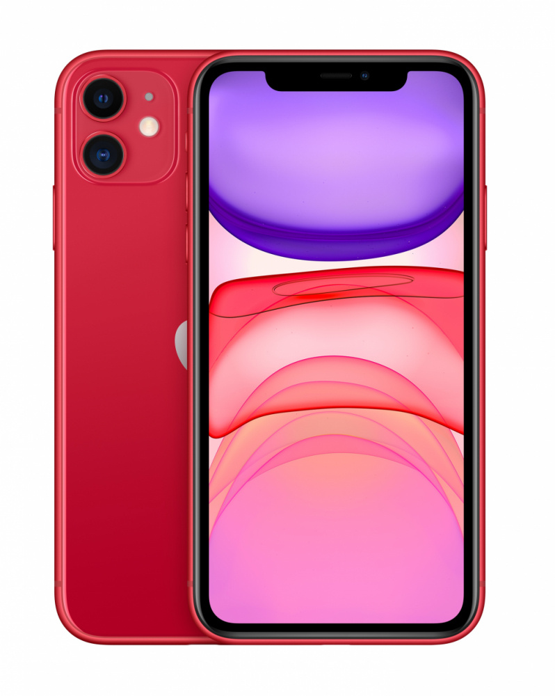 Apple iPhone 11, 64GB, Rojo - Renewed by Apple