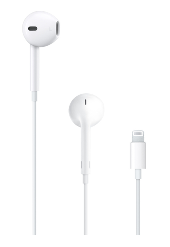 Apple EarPods, Alámbrico, Lightning, Blanco