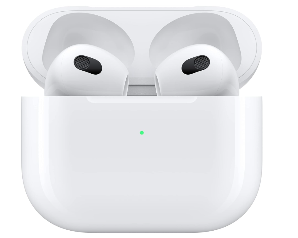 Apple AirPods ( 3ra. Generación ), Inalámbrico, Bluetooth, Lightning, Blanco - Incluye Estuche de Carga Alámbrico