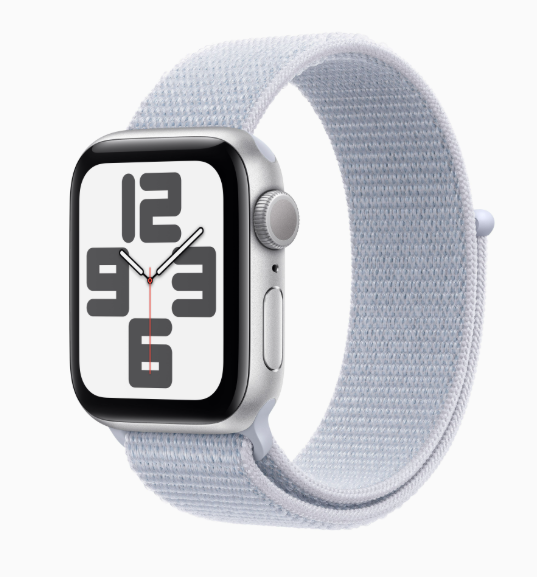 Apple Watch SE 2 GPS, Caja de 40 mm Aluminio Color Plata, Correa Loop Deportiva Color Gris