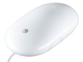 Apple Mouse Óptico, USB, Blanco