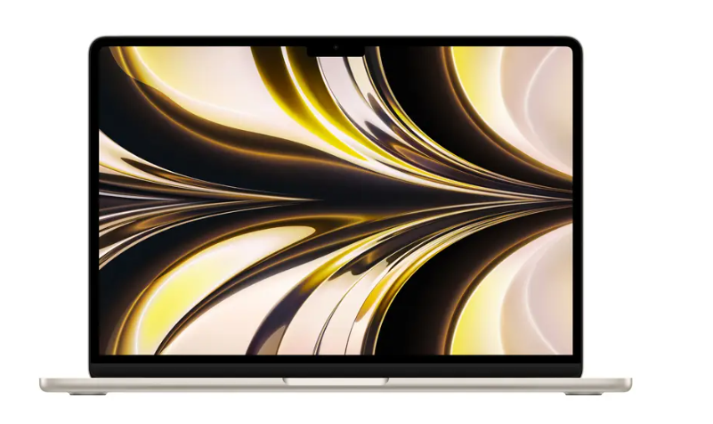 Apple MacBook Air Retina 13", MC7W4E/A, Apple M2 (CPU 8 Núcleos y GPU 8 Núcleos), 16GB, 256GB SSD, Español, Blanco Estelar