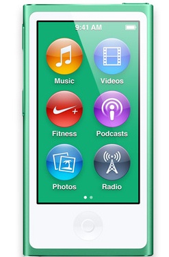 Apple iPod Nano 16GB, Bluetooth 4.0, Verde (7a Generación)