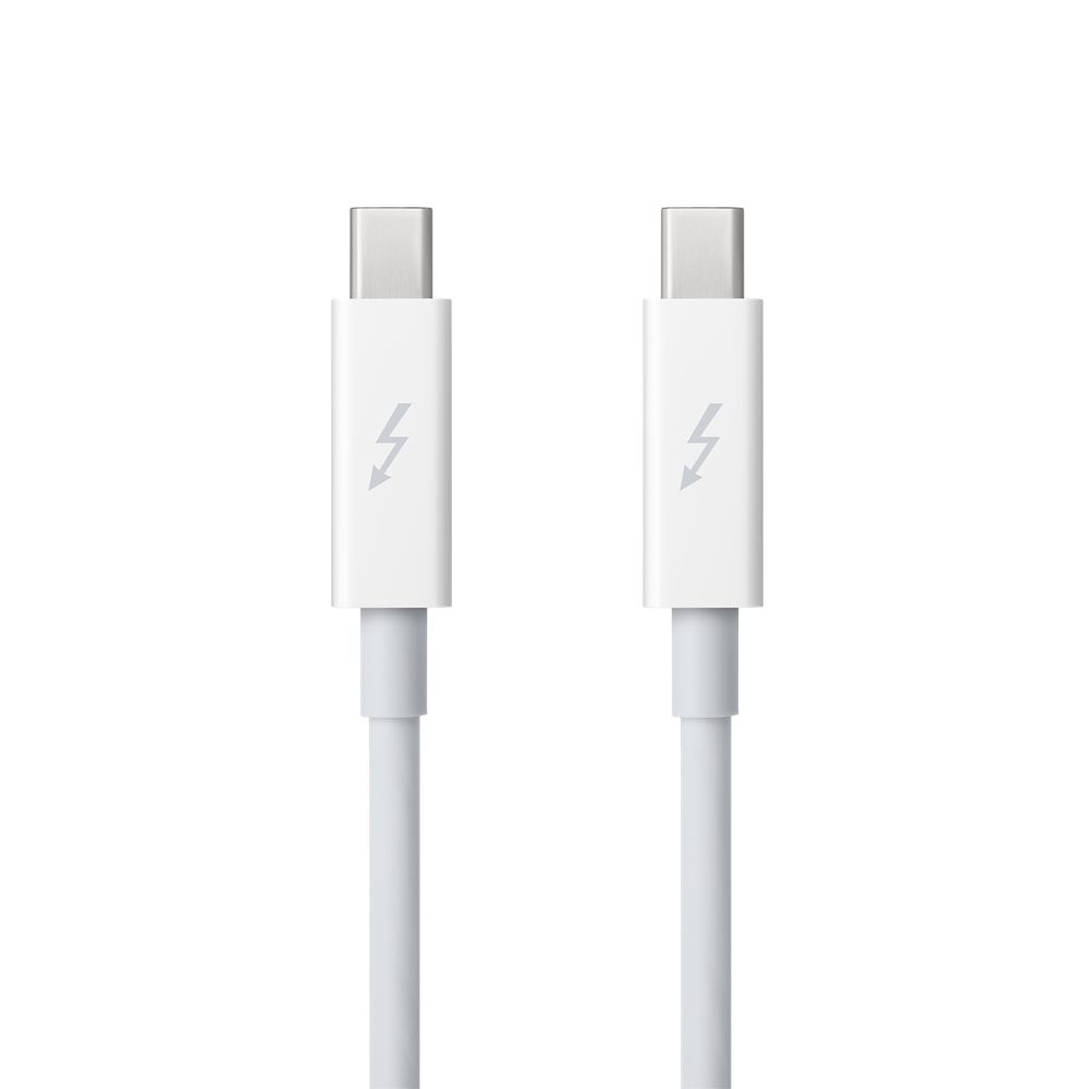 Apple Cable Thunderbolt 2.0 Macho - Thunderbolt 2.0 Macho, 2 Metros, Blanco, para MacBook Air/Pro