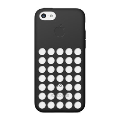 Apple Funda de Silicona para iPhone 5c, Negro