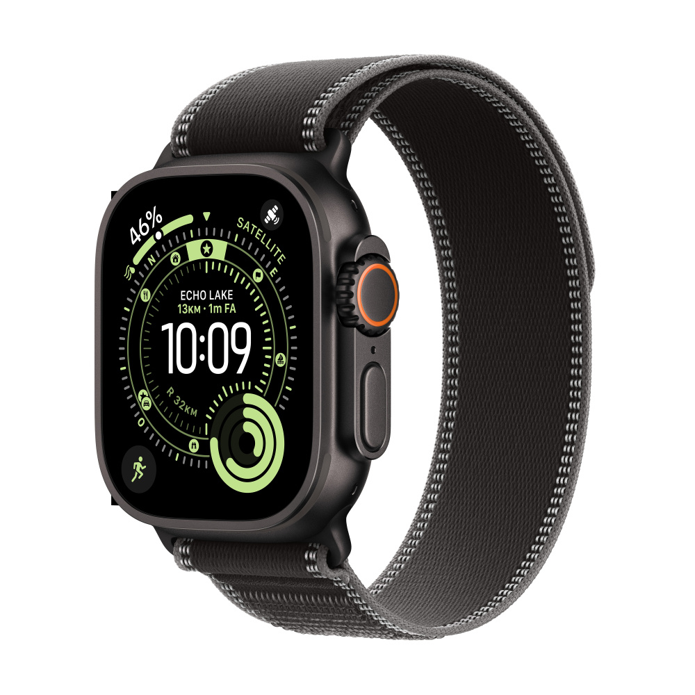 Apple Watch Watch Ultra 3 GPS + Cellular, Caja de 49 mm Titanio Color Negro, Correa Deportiva M/L Color Negro