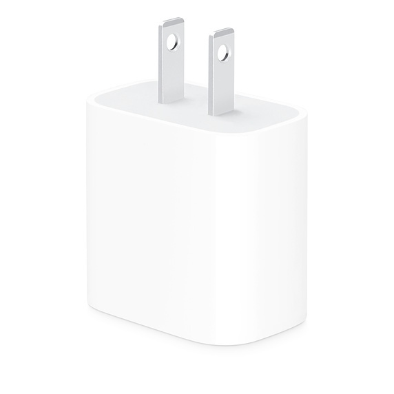 Apple Adaptador/Cargador de Corriente USB-C, 20W, Blanco