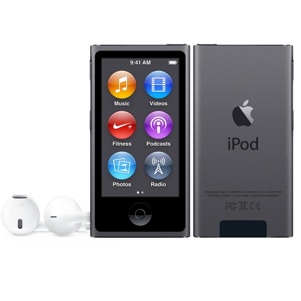 Apple iPod Nano 16GB, Bluetooth 4.0, Gris Espacial (7a Generacion)