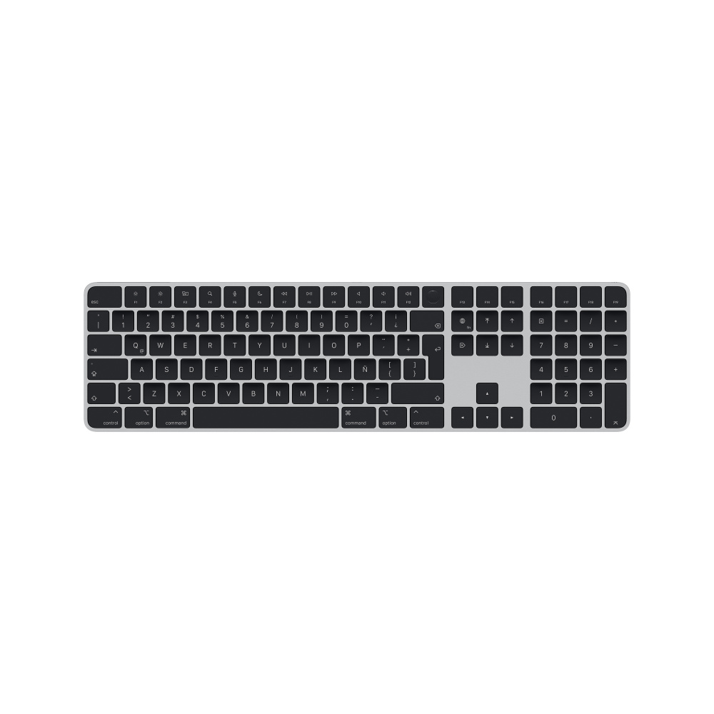 Apple Teclado Magic MMMR3LA/A, Inalámbrico, USB/Bluetooth, Negro (Español América Latina)