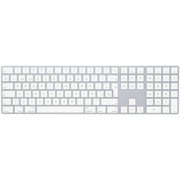 Apple Teclado Magic MQ052E/A, Inalámbrico, Bluetooth, Blanco (Español) ― Piden que se asigne para uso interno.