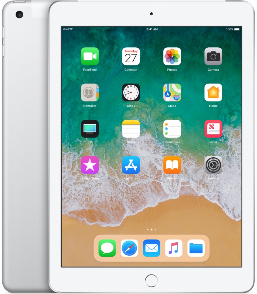 Apple iPad Retina 9.7", 128GB, Wi-Fi + Cellular, Plata (Mayo 2018)