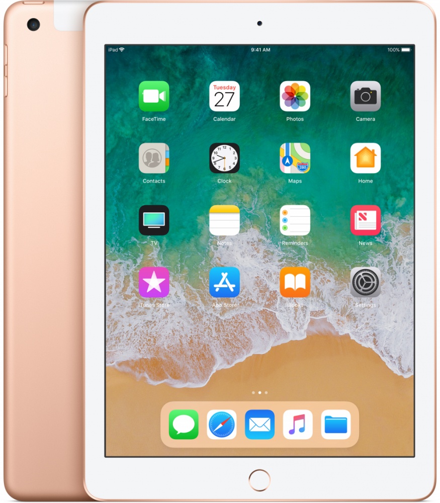 Apple iPad Retina 9.7", 128GB, Wi-Fi + Cellular, Oro (Mayo 2018)