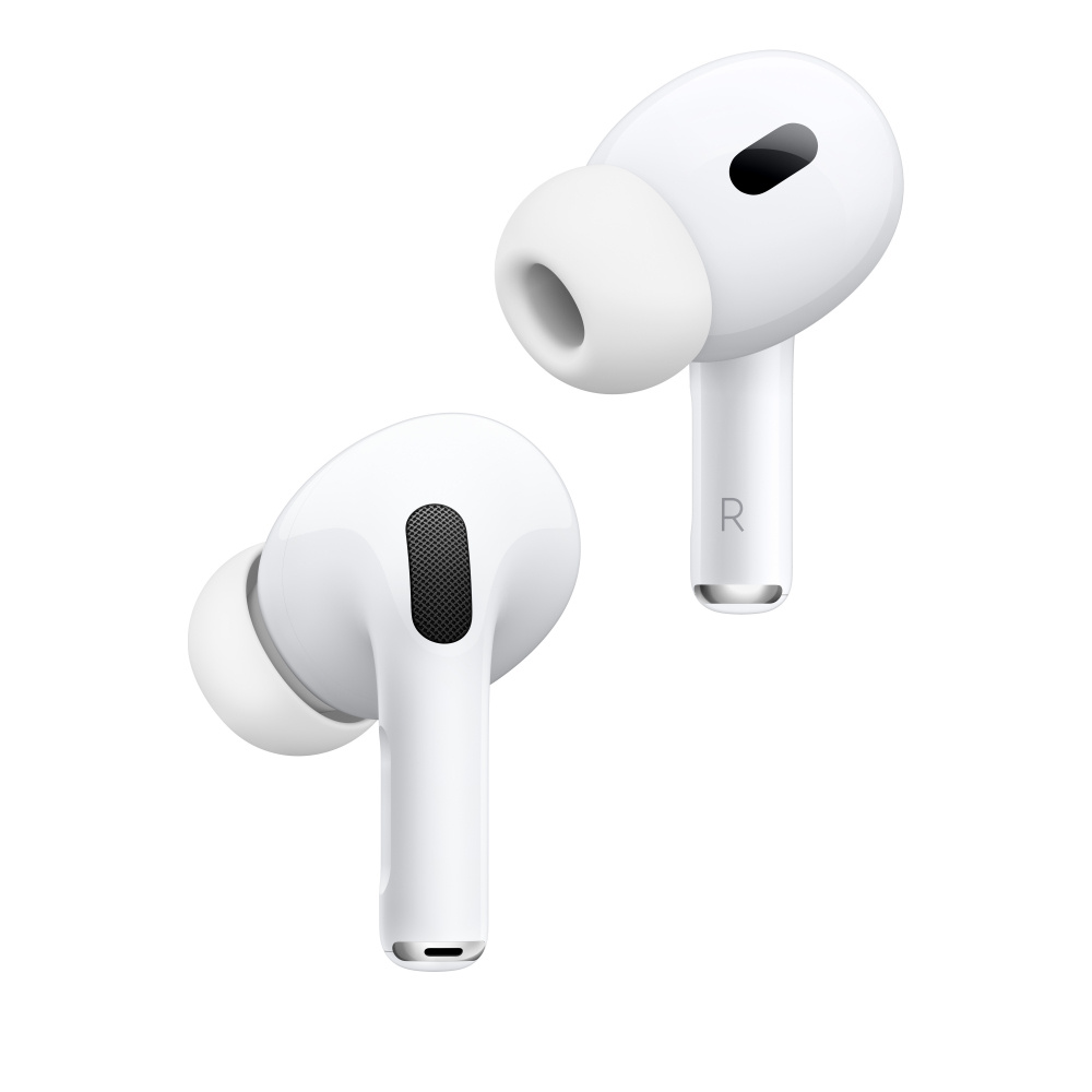 Apple AirPods Pro ( 2da. Generación ), Inalámbrico, Bluetooth, USB-C, Blanco - Incluye Estuche de Carga Inalámbrico y Alámbrico