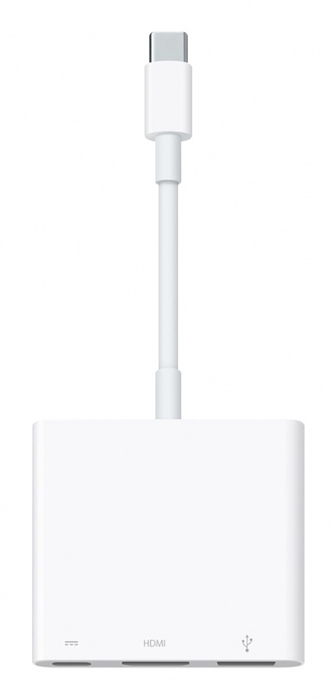 Apple Adaptador Multipuerto USB-C Macho - AV Digital Hembra, Blanco, para Mac