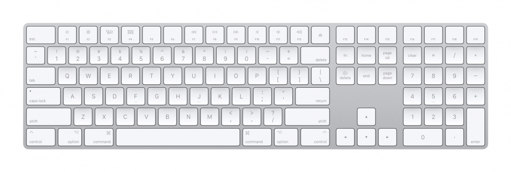 Apple Magic Keyboard, USB/Bluetooth, Blanco, Español