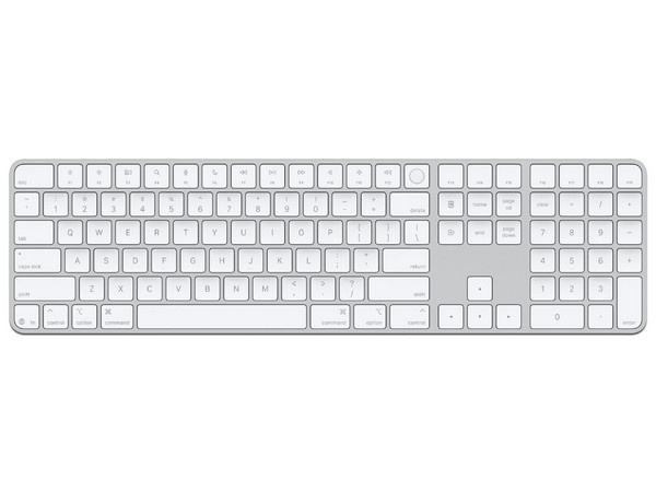 Apple Magic Keyboard Touch ID MXK73EZ/A, Bluetooth, Blanco, Inglés