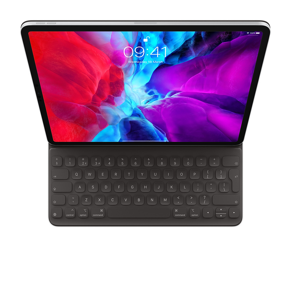 Apple Smart Keyboard Folio MXNL2LA/A, Negro, para iPad 12.9" (Español)