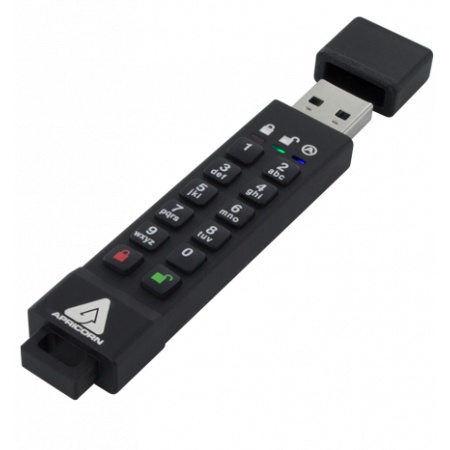 Memoria USB Apricorn Aegis Secure Key 3z, 32GB, USB 3.2, Negro