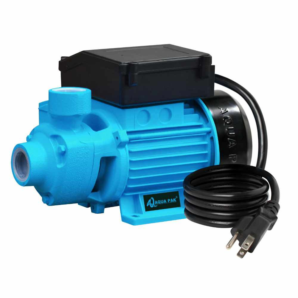 Aquapak Bomba Periférica AP-5XP-1127, 1200L/h, 370W, Negro/Azul