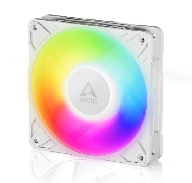 Ventilador Arctic Cooling P12 PRO, 120mm, 3000RPM, ARGB, Blanco