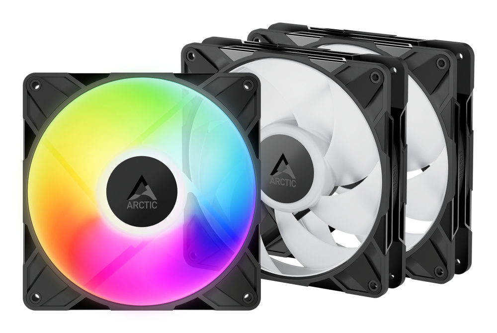 Ventilador Arctic Cooling P14 Pro, 3x 140mm, 2500RPM, ARGB, Negro
