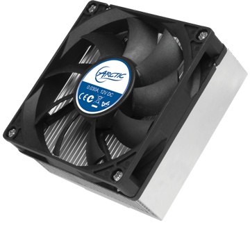 Ventilador Arctic Cooling ALPINE M1, 80mm, 750RPM, Negro/Plata
