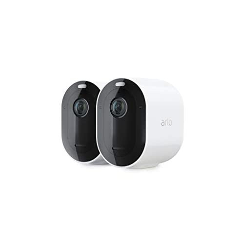 Arlo Cámara de Seguridad IP Smart WiFi Bullet IR para Interiores/Exteriores Pro 4 Spotlight, Inalámbrico, 2560 x 1440 Pixeles, Día/Noche 