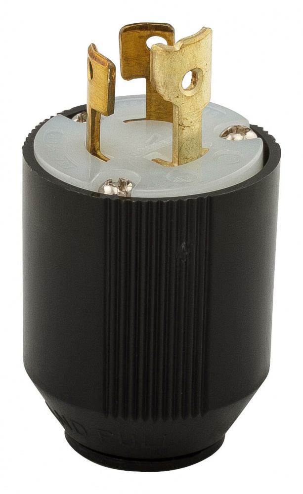 Arrow Hart Clavija, 15A, 125V, Nema L6-15, Negro/Blanco