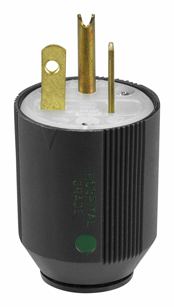 Arrow Hart Clavija Recta, 20A, 125V, NEMA 5-20P, Negro/Blanco