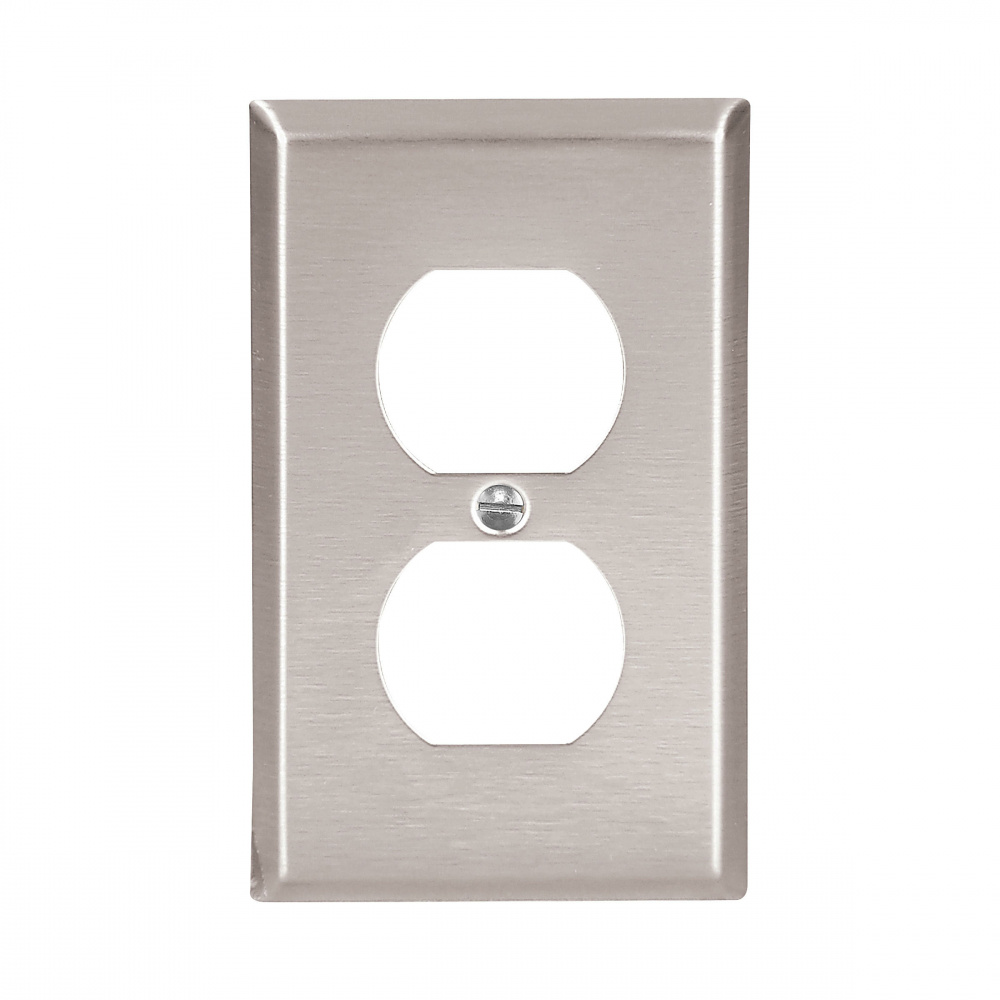 Arrow Hart Placa de Pared 93101-BOX1, 2 Puertos, Plata