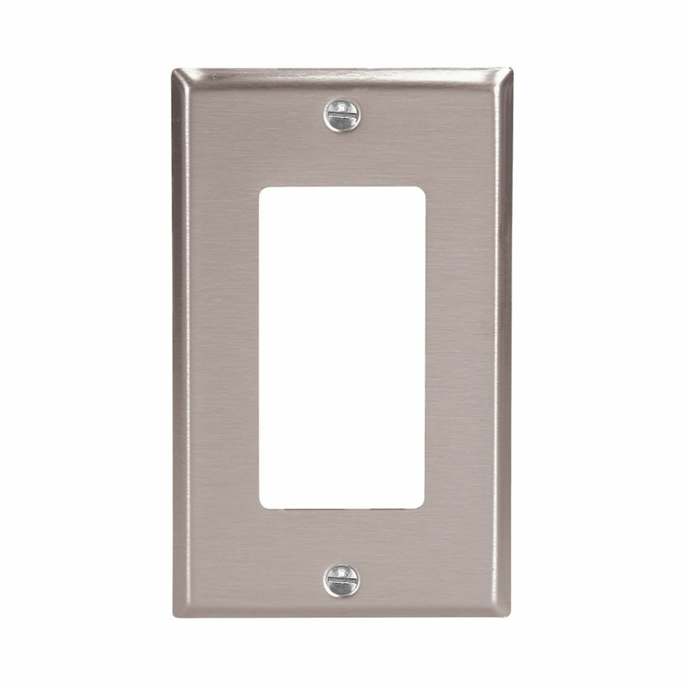 Arrow Hart Placa Decorativa de Pared 93401-BOX1, 1 Puerto, Acero Inoxidable