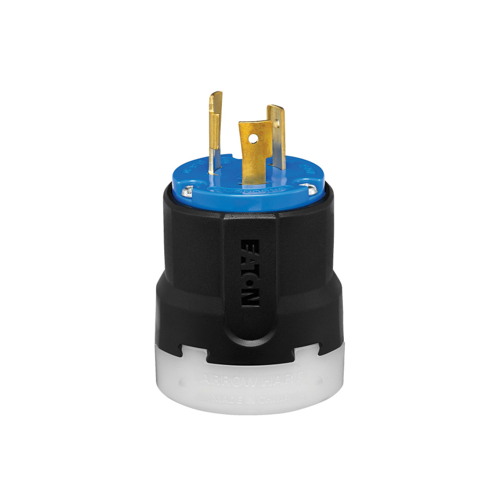 Arrow Hart Clavija Media Vuelta AHCL620P, 250V, 20A, NEMA L6-20P, Negro/Azul