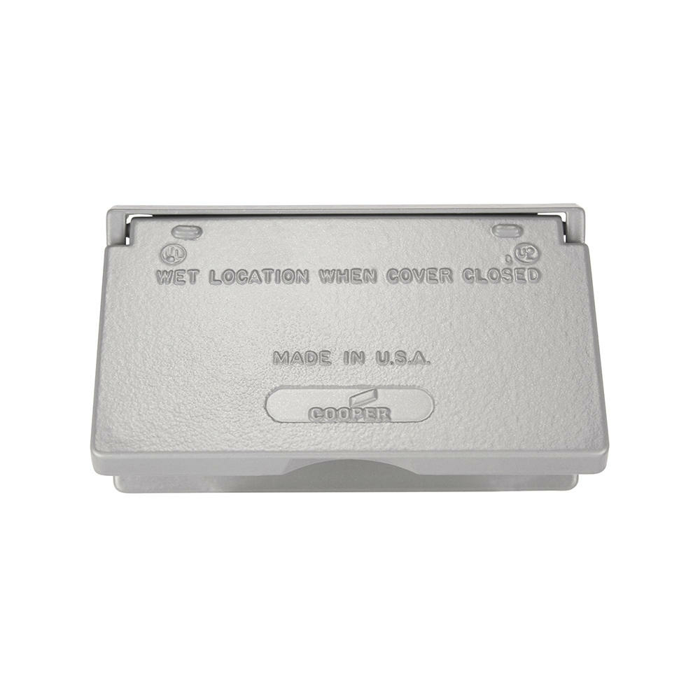 Arrow Hart Tapa para Intemperie S1966-SP, 1 Puerto, Gris