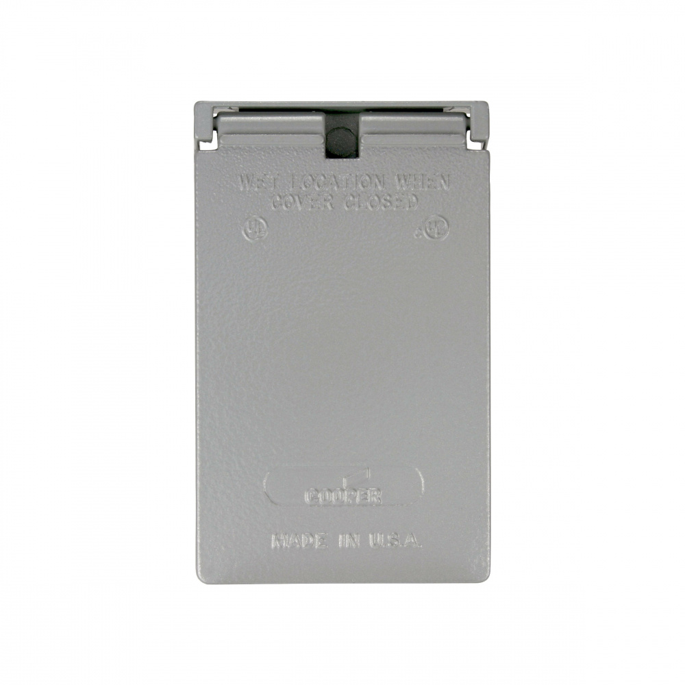 Arrow Hart Tapa para Intemperie S993-SP, 1 Puerto, Gris